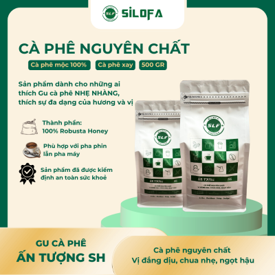 Gu Ấn Tượng SH - Cà phê nguyên chất, vị đắng dịu, chua nhẹ, ngọt hậu - Cà phê xay - Gói 500gr