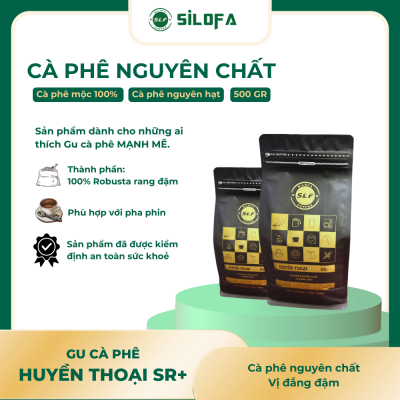 Gu Huyền Thoại SR+ - Cà phê nguyên chất, vị đắng đậm - Cà phê hạt - Gói 500gr