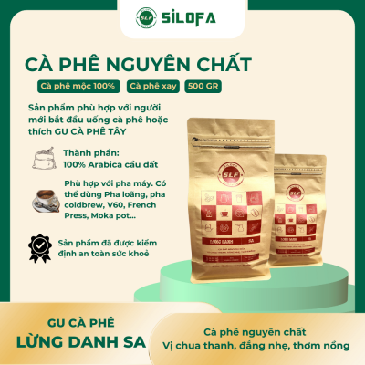 Gu Lừng Danh SA - Cà phê nguyên chất, vị chua thanh, đắng nhẹ, thơm nồng - Cà phê xay - Gói 500gr