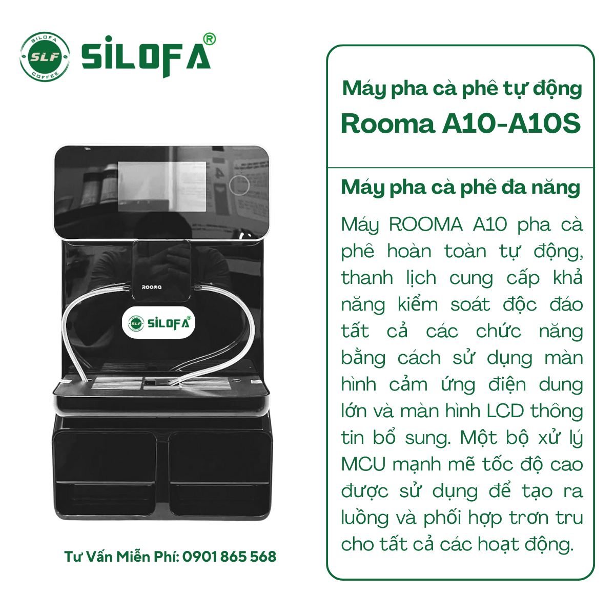 Máy pha cà phê tự động Rooma A10-A10S
